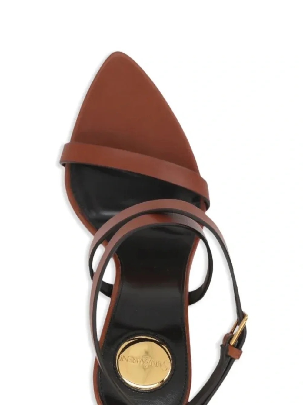 Saint Laurent ‘May Sandals’Wedge Heels - Picture 3 of 7